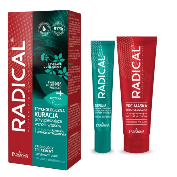 Farmona Radica Trychologiczna Kuracja Przyspieszająca Wzrost Włosów 20+50ml