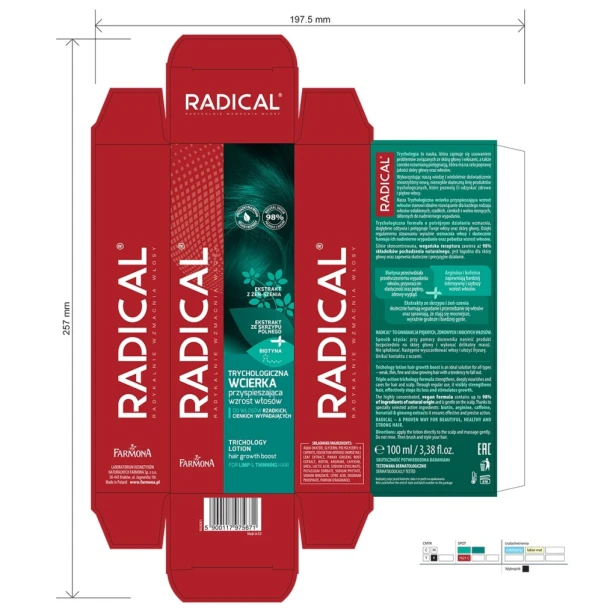 Farmona Radical Trychologiczna Wcierka przyspieszająca wzrost włosów 100ml