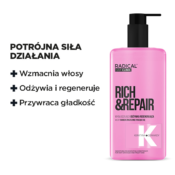 Farmona RADICAL Rich&Repair Odżywka regenerująca do włosów zniszczonych 260