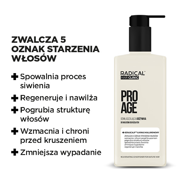 Farmona RADICAL PRO AGE Odżywka odmładzająca do włosów dojrzałych 200ml