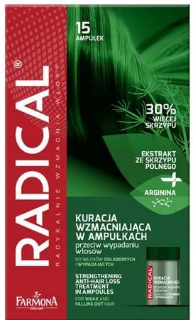 Farmona Radical Kuracja Wzmacniająca ampułki przeciw wypadaniu włosów 15x5m