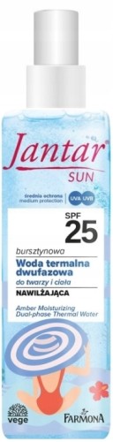 Farmona Jantar SUN Woda termalna dwufazowa do twarzy i ciała SPF25 200ml