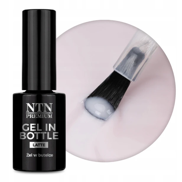 NTN Premium Gel In Bottle Żel w butelce z Pędzelkiem Do Paznokci LATTE 7g