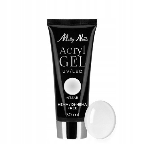 Molly Nails Acryl Gel UV/LED akrylożel do paznokci CLEAR 30ml
