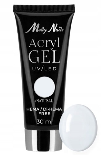 Molly Nails Acryl Gel UV/LED akrylożel do paznokci NATURAL 30ml