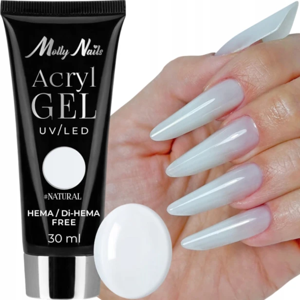 Molly Nails Acryl Gel UV/LED akrylożel do paznokci NATURAL 30ml