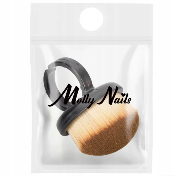 Molly Nails Pędzelek do odpylania Szczoteczka do Usuwania Pyłu Mini Czarna