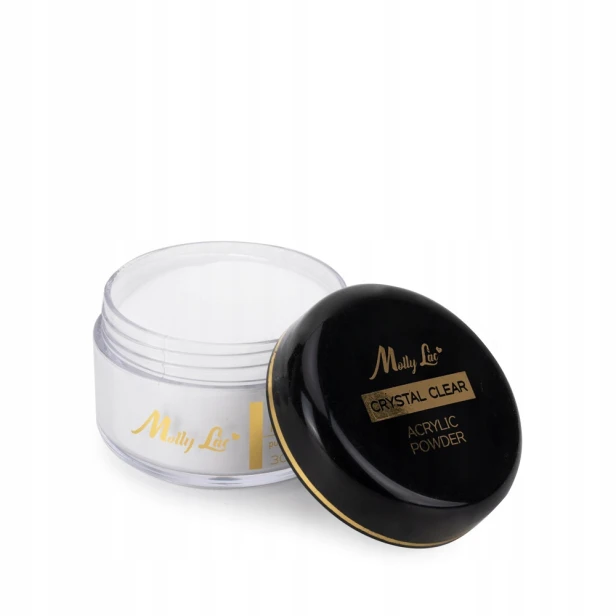 Molly Lac Proszek akrylowy bezbarwny Acrylic Powder CRYSTAL CLEAR 30g