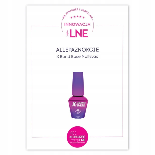 Molly Nails Baza hybrydowa z primerem bezkwasowym X-BOND BASE 10g
