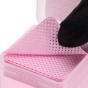 Molly Nails Waciki bezpyłowe perforowane do paznokci różowe 5x5 cm 200szt