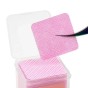 Molly Nails Waciki bezpyłowe perforowane do paznokci różowe 5x5 cm 200szt