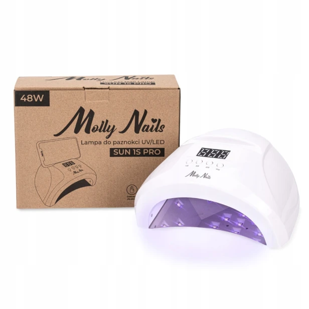 Molly Nails Lampa do paznokci UV/LED 48W SUNS 1SPRO z uchwytem na telefon