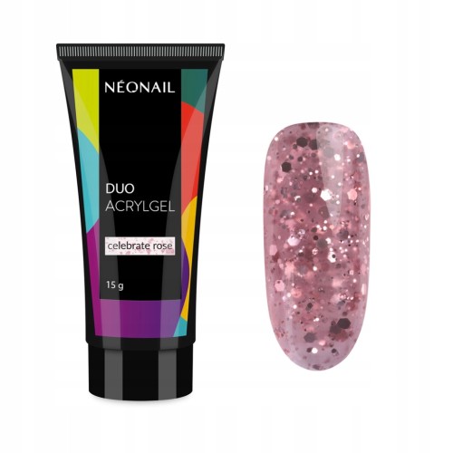 NEONAIL Transparentny Różowy DUO ACRYLGEL Celebrate Rose 15g