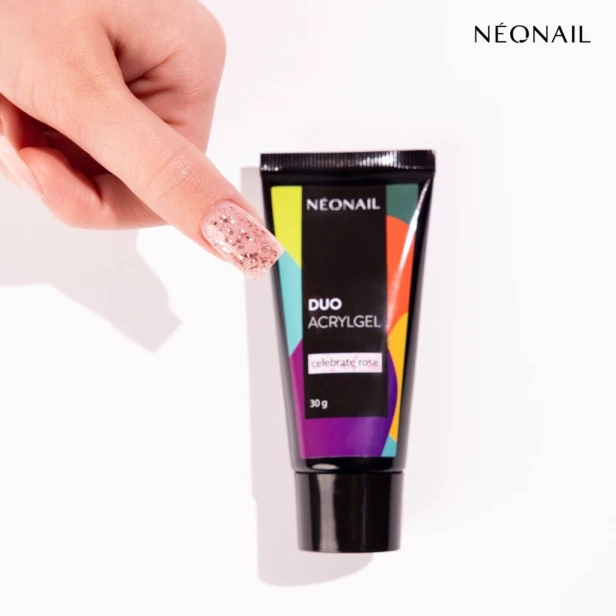 NEONAIL Transparentny Różowy DUO ACRYLGEL Celebrate Rose 15g
