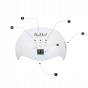 NEONAIL Lampa LED 18W/36 LCD Display 18W biała