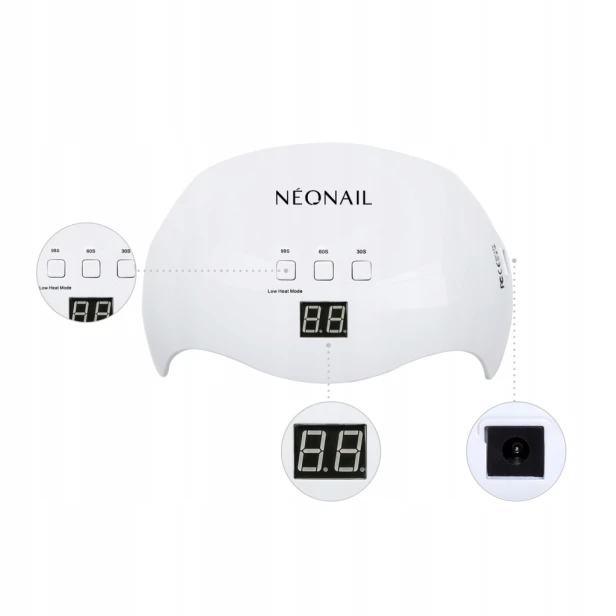 NEONAIL Lampa LED 18W/36 LCD Display 18W biała