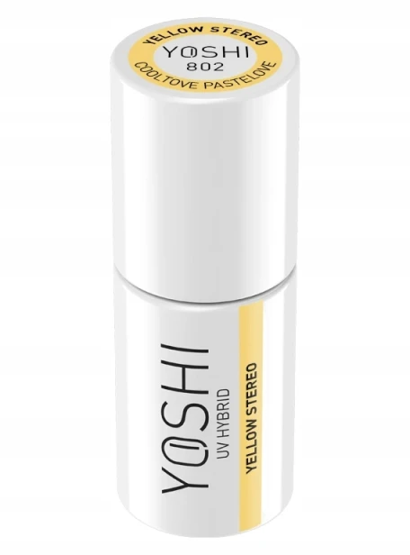 Yoshi Lakier Hybrydowy do paznokci Cooltove Pastelowe 802 YELLOW STEREO 6ml