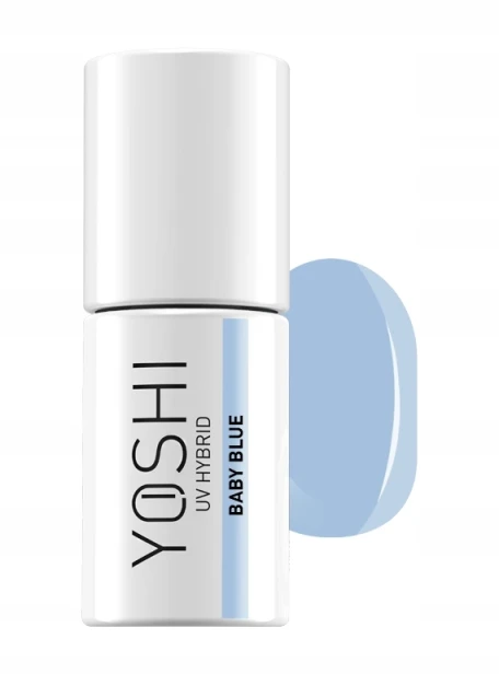 Yoshi Pastelowy Lakier Hybrydowy do paznokci Hybrid 801 BABY BLUE 6 ml
