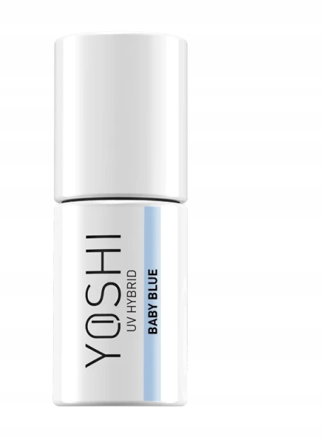 Yoshi Pastelowy Lakier Hybrydowy do paznokci Hybrid 801 BABY BLUE 6 ml