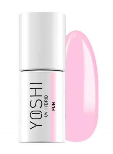 Yoshi Lakier Hybrydowy do paznokci różowy 716 FUN 6ml