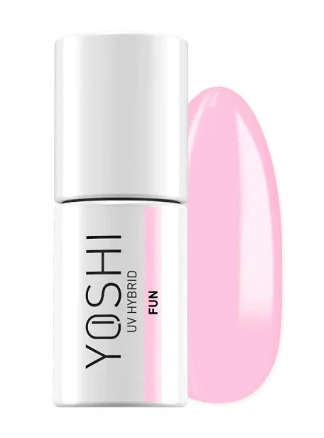 Yoshi Lakier Hybrydowy do paznokci różowy 716 FUN 6ml