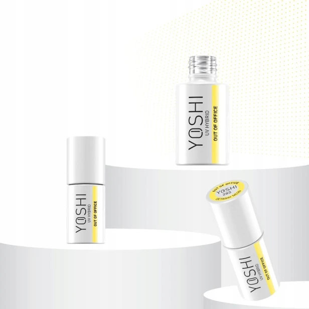 Yoshi Lakier Hybrydowy Neonowy Żółty Intensywny Letni 285 OUT OF OFFICE 6ml