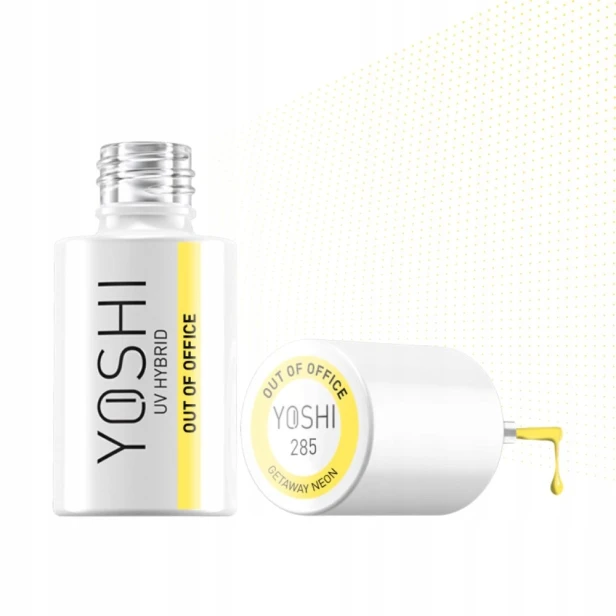 Yoshi Lakier Hybrydowy Neonowy Żółty Intensywny Letni 285 OUT OF OFFICE 6ml
