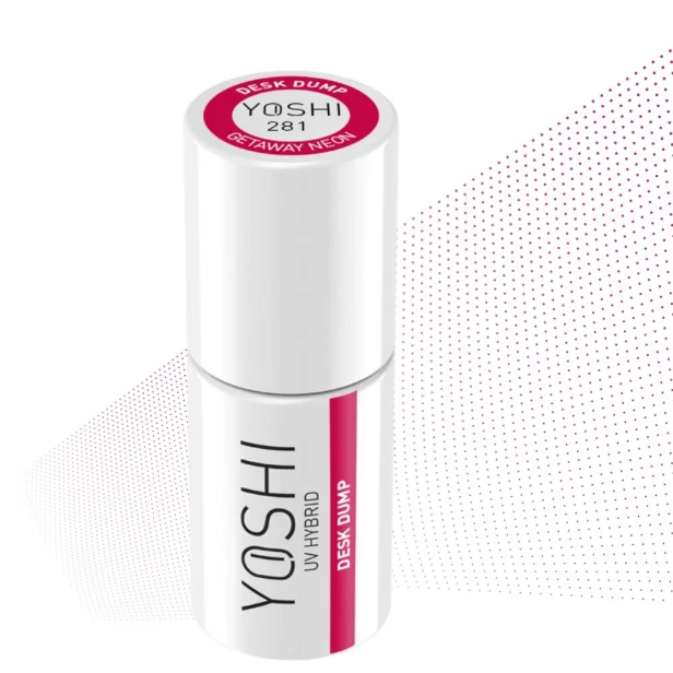 Yoshi Lakier Hybrydowy neonowy czerwony 281 DESK DUMP 6ml