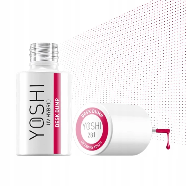 Yoshi Lakier Hybrydowy neonowy czerwony 281 DESK DUMP 6ml