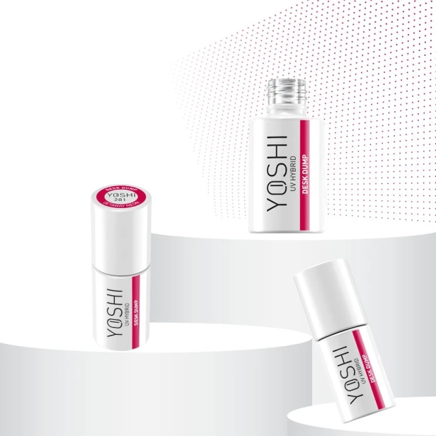 Yoshi Lakier Hybrydowy neonowy czerwony 281 DESK DUMP 6ml
