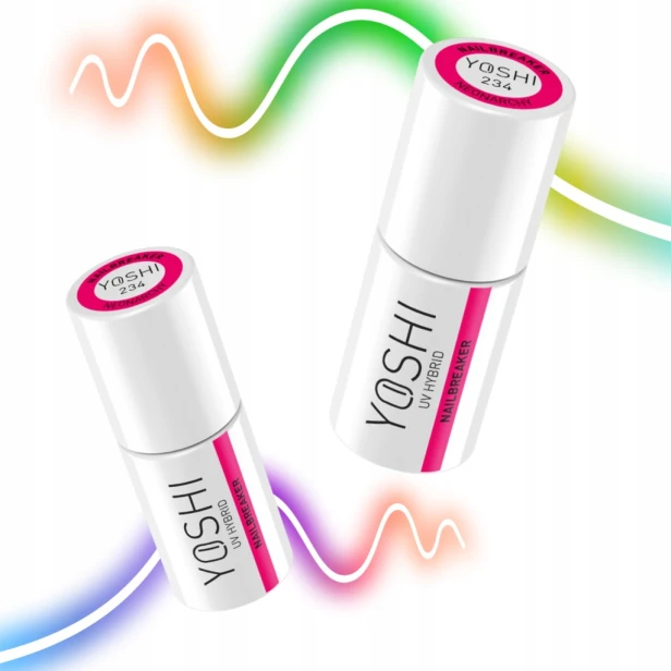 Yoshi Różowy Lakier Hybrydowy Neonowy Świecący w UV 234 NAILBREAKER 6ml