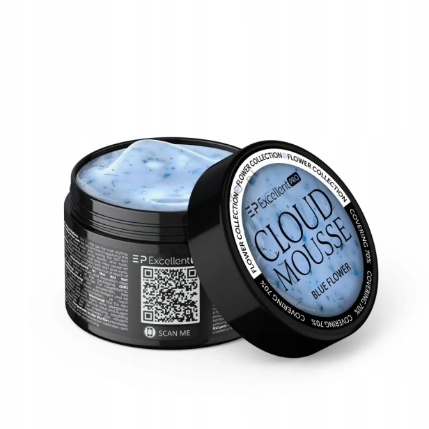 Excellent PRO Żel budujący z kwiatkami Cloud Mousse BLUE FLOWER 15g