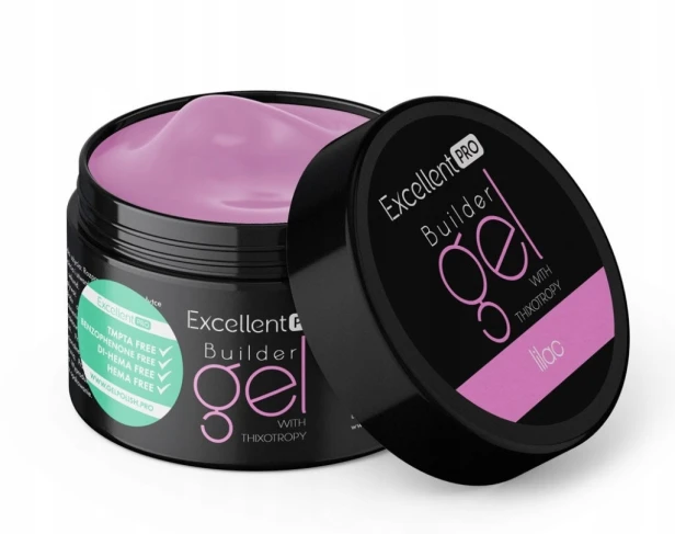 Excellent PRO Żel budujący do paznokci różowy Thixotropy LILAC 50ml
