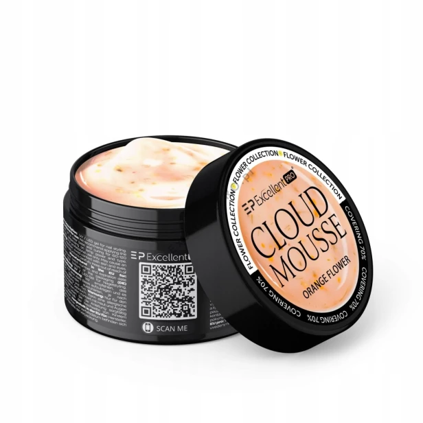 Excellent PRO Żel budujący z kwiatkami Cloud Mousse ORANGE FLOWER 15g