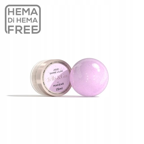 Makear Żel budujący do paznokci Jelly&Go JG12 SHINE LILAC 15ml