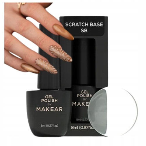 Makear Scratch Base baza do zdobień scratch 3D nail art UV LED 8ml