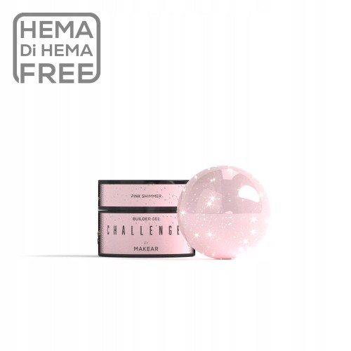 Makear Żel Budujący Challengel Pink Shimmer HG13 15ml