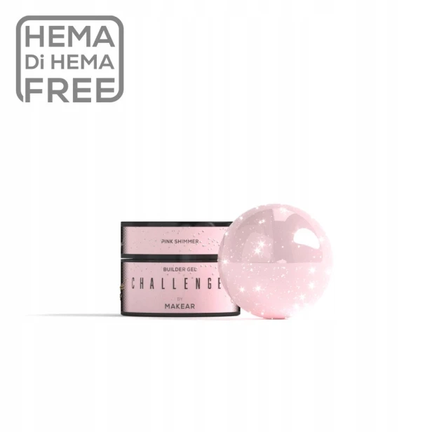 Makear Żel Budujący Challengel Pink Shimmer HG13 15ml