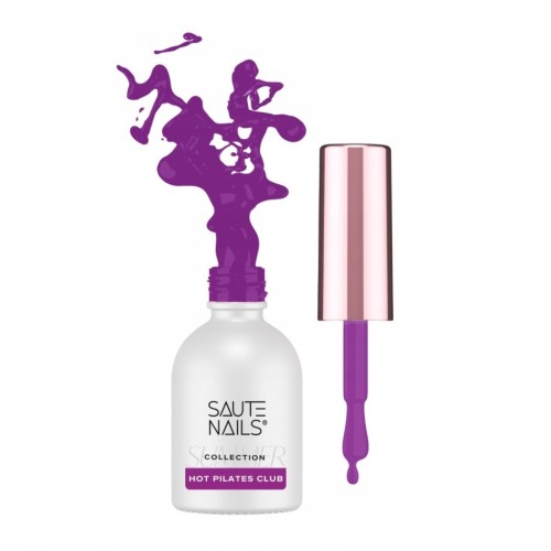 Saute Nails Lakier Hybrydowy do paznokci Neon Magenta HOT PILATES CLUB 8ml