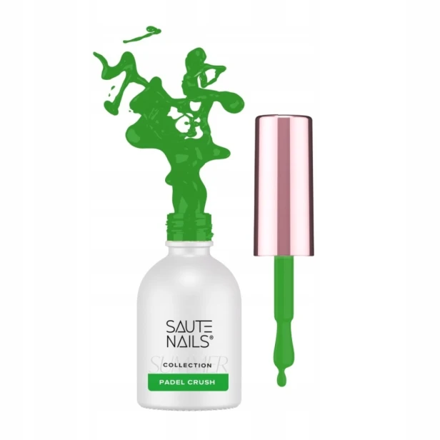 Saute Nails Lakier Hybrydowy do paznokci Neonowa Zieleń PADEL CRUSH 8ml