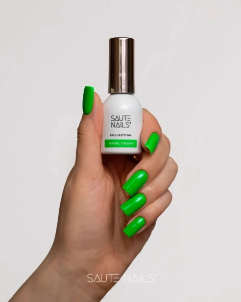 Saute Nails Lakier Hybrydowy do paznokci Neonowa Zieleń PADEL CRUSH 8ml