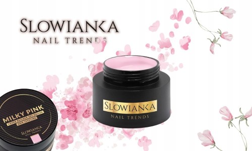 SLOWIANKA Żel budujący Cover Builder Gel Ideal Tixotropic MILKY PINK 50g