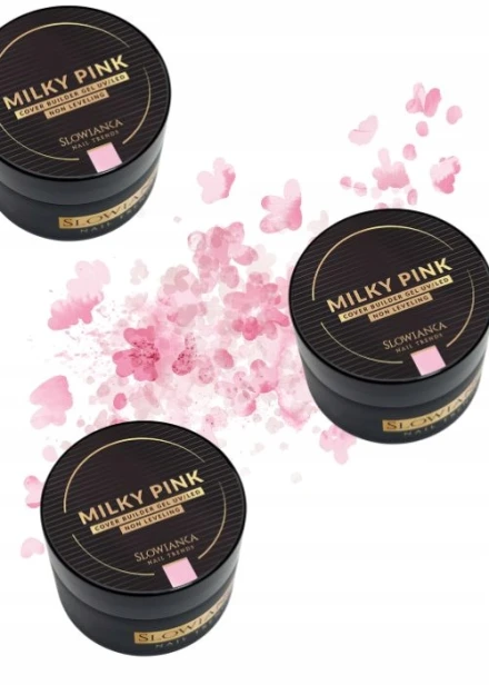 SLOWIANKA Żel budujący Cover Builder Gel Ideal Tixotropic MILKY PINK 50g