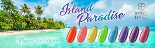 BOSKA NAILS Lakier Hybrydowy do paznokci neon BARBADOS ORANGE 419 6ml