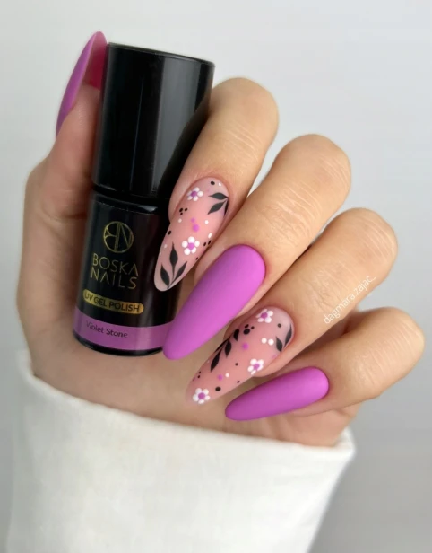 Boska Nails Lakier hybrydowy do paznokci Divine 343 VIOLET STONE 6ml