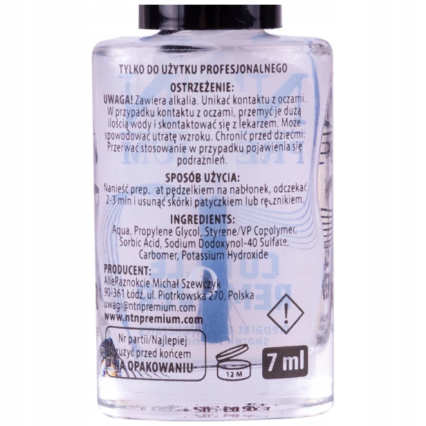 NTN Premium Preparat do usuwania skórek Cuticle Remover 7ml