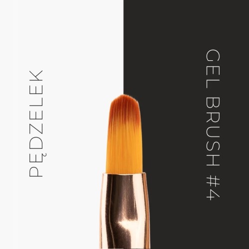 Yoshi Pędzel Pędzelek do zdobienia paznokci Gel Brush #4