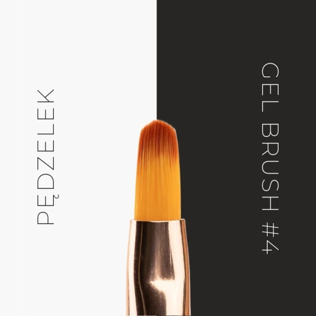 Yoshi Pędzel Pędzelek do zdobienia paznokci Gel Brush #4