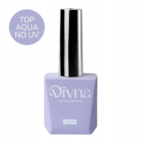 DIVNA nabłyszczający top hybrydowy TOP AQUA No Wipe No UV Filters 13ml