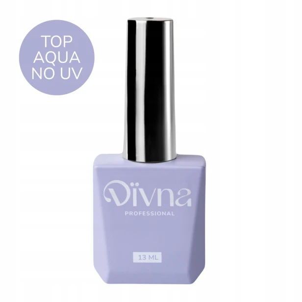 DIVNA nabłyszczający top hybrydowy TOP AQUA No Wipe No UV Filters 13ml